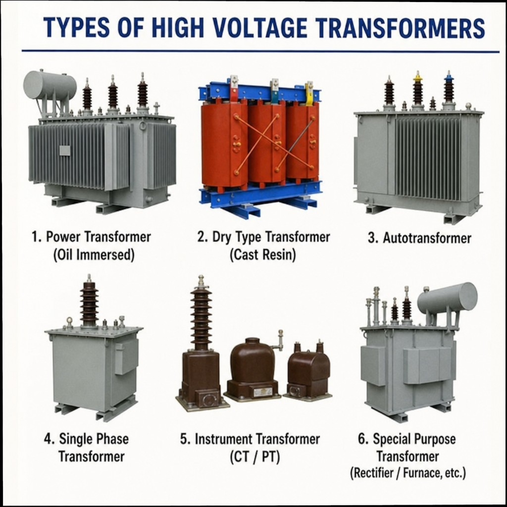 Types of High Voltage Transformers