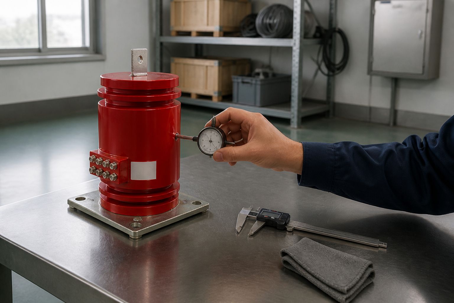 Current transformer factory inspection during production